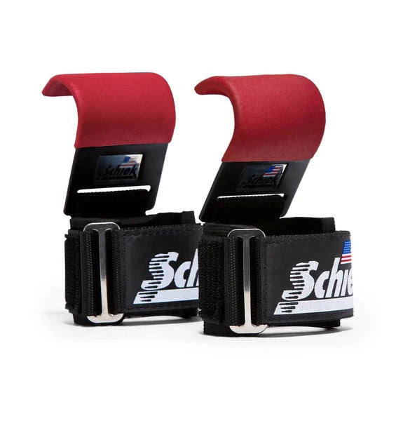 Schiek Model 1200 - Power Lifting Hooks - Red