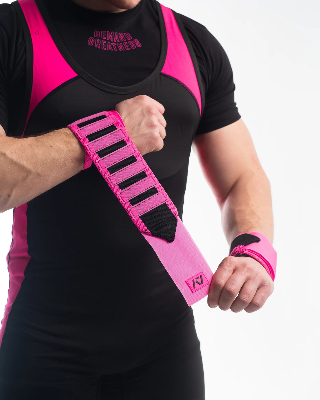 Zebra - Stiff - 99cm Wrist Wraps - Flamingo