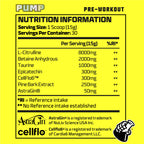 PUMP Stimulant Free Pre-Workout - 30 Servings - Sour Cherry