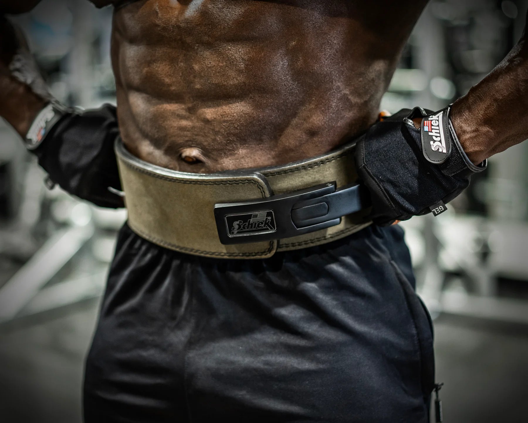 Schiek Sports L7010 Lever Power Belt - Olive Gold