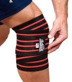 Black Line Knee Wraps - Model 1178B-V - With Velcro Enclosure