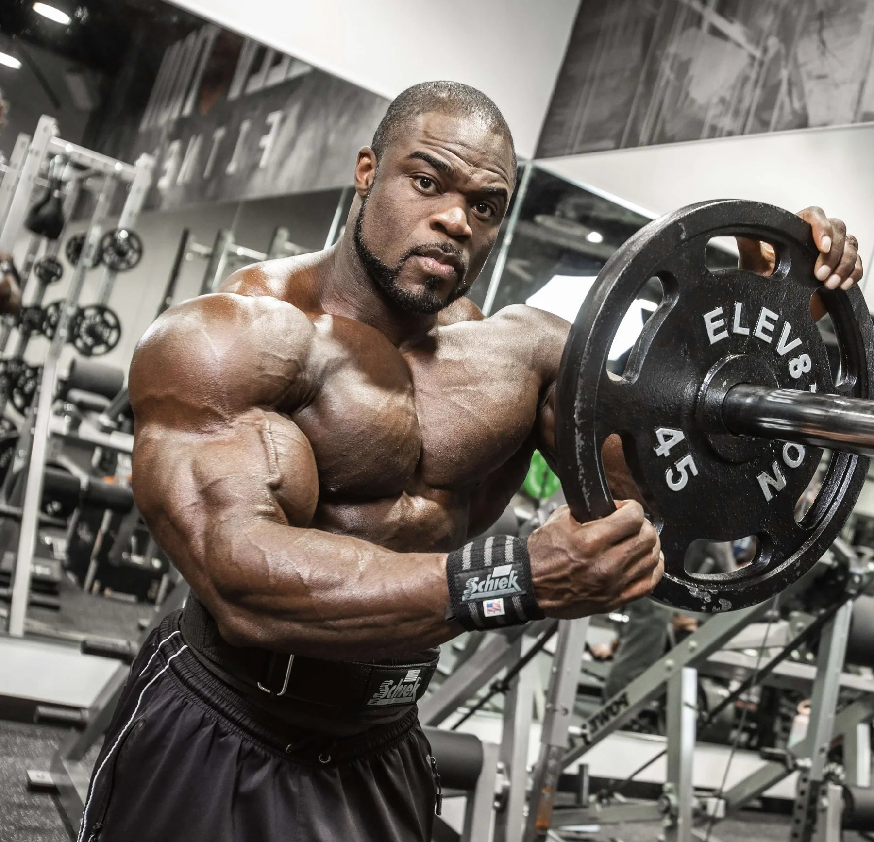 Schiek Black Out Line Wrist Wraps - 24"