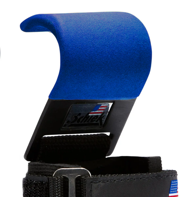 Schiek Model 1200 - Power Lifting Hooks - Blue