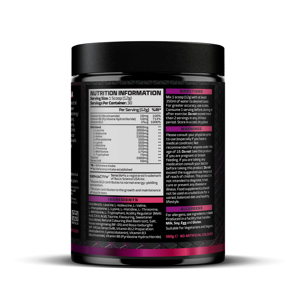 EAA Essential Amino Acid Complex - 30 Servings - Lemon Sherbet