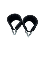 Lift it Loaded® Padded Neoprene Ankle Straps with Velcro Lock and Hoop (Black)