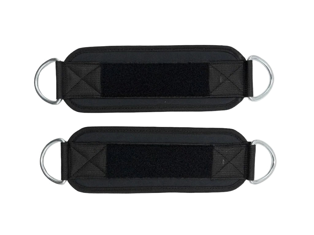 Lift it Loaded® Padded Neoprene Ankle Straps with Velcro Lock and Hoop (Black)