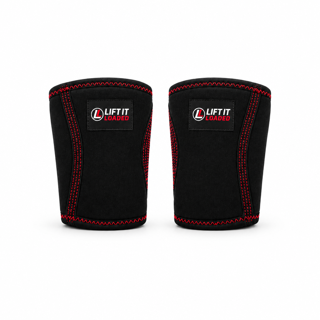 Lift it Loaded® Elbow Sleeve in Neoprene (Black/Red Stitching)