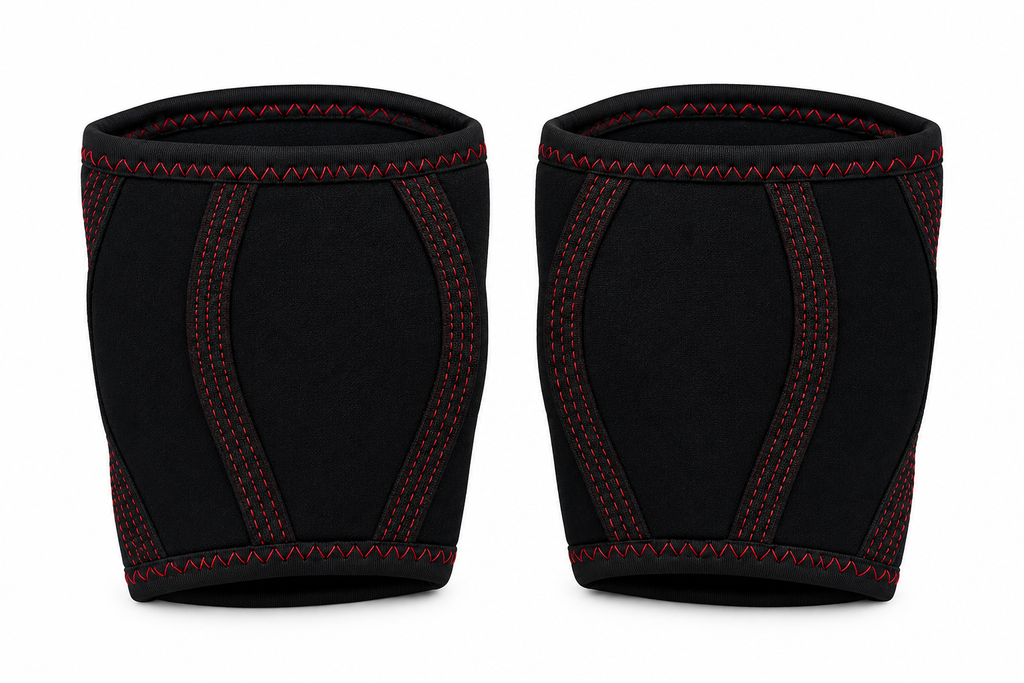 Lift it Loaded® Elbow Sleeve in Neoprene (White/Red Stitching)