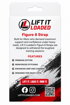 Lift it Loaded® Figure 8 Strap Cotton (Red / White Stripe)