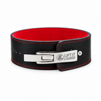 Lift it Loaded® Premium Leather Lever Lifting Belt - 10mm (Silver Buckle / Embroidered Logo)