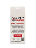 Lift it Loaded® Power Lifting Hook with Neoprene Padded Velcro Strap (Black)