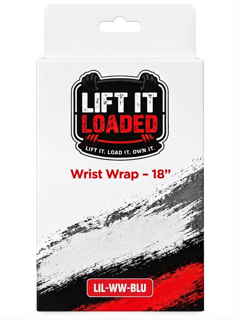 Lift it Loaded® Wrist Wrap with Velcro Lock - 18“ (Blue)