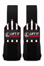 Lift it Loaded® Wrist Wrap with Velcro Lock - 18“ (Black / White Stripe)