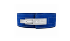 Lift It Loaded 10mm Leather Lever Weightlifting Belt - Cobalt Blue / Stainless Steel Lever