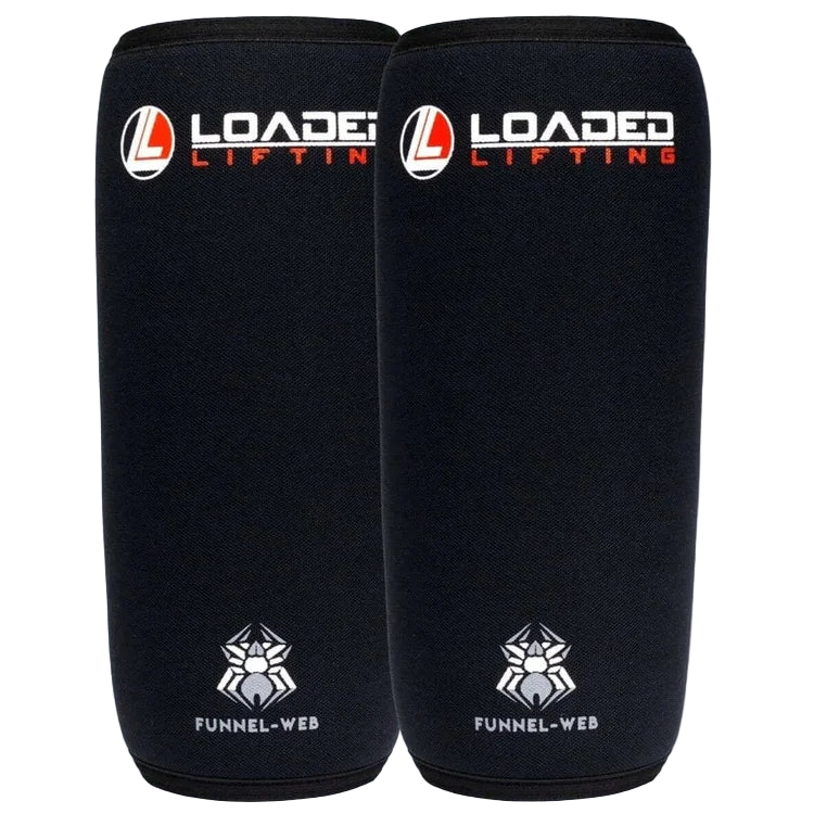 Loaded Lifting Funnel Web Knee Sleeves