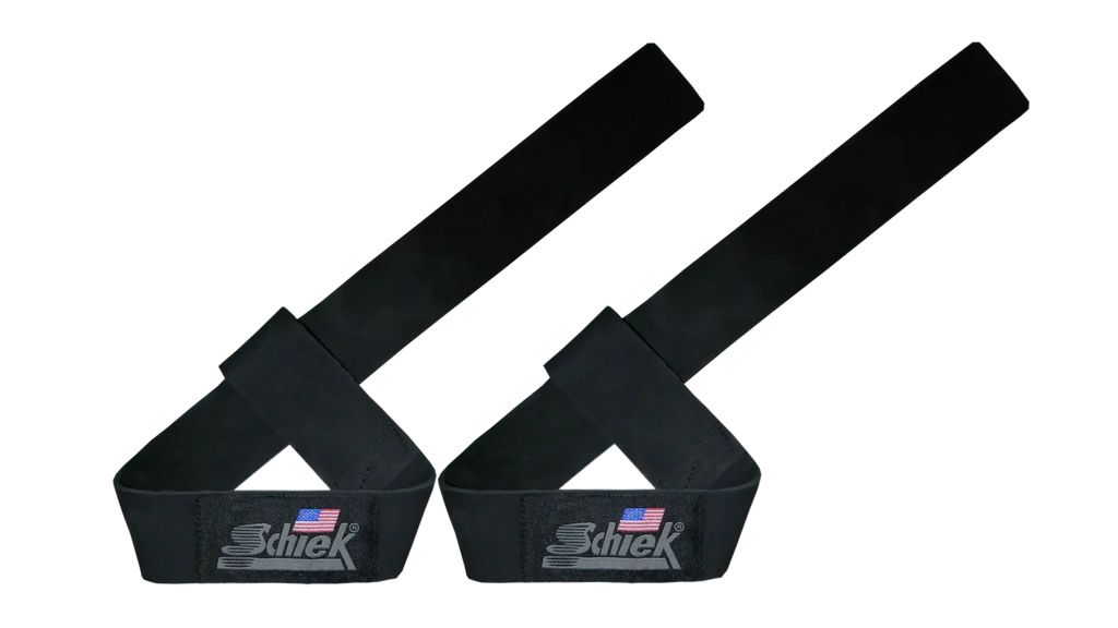 Schiek Model 1000LLS - Leather Lifting Straps - Black