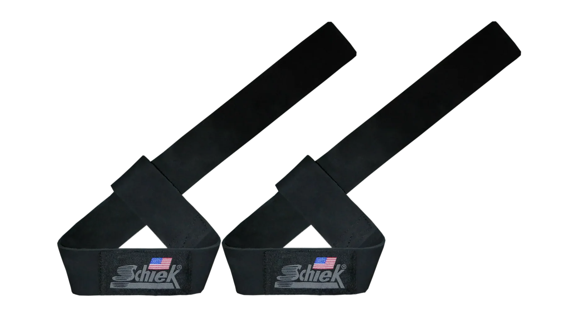 Schiek Model 1000LLS - Leather Lifting Straps - Black