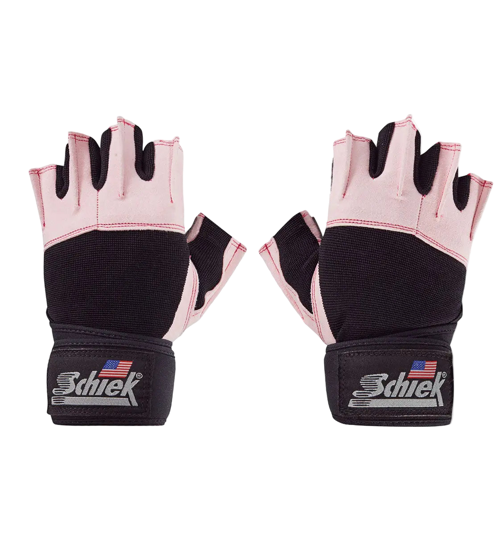 Model 540 Pink Platinum Lifting Gloves with Wrist Wraps