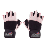 Model 540 Pink Platinum Lifting Gloves with Wrist Wraps