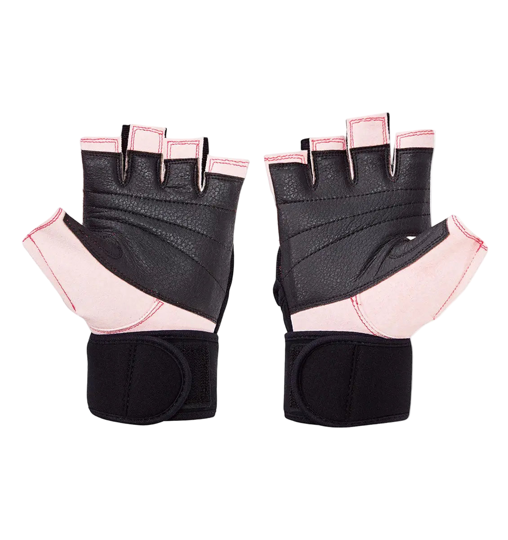 Model 540 Pink Platinum Lifting Gloves with Wrist Wraps