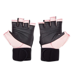 Model 540 Pink Platinum Lifting Gloves with Wrist Wraps