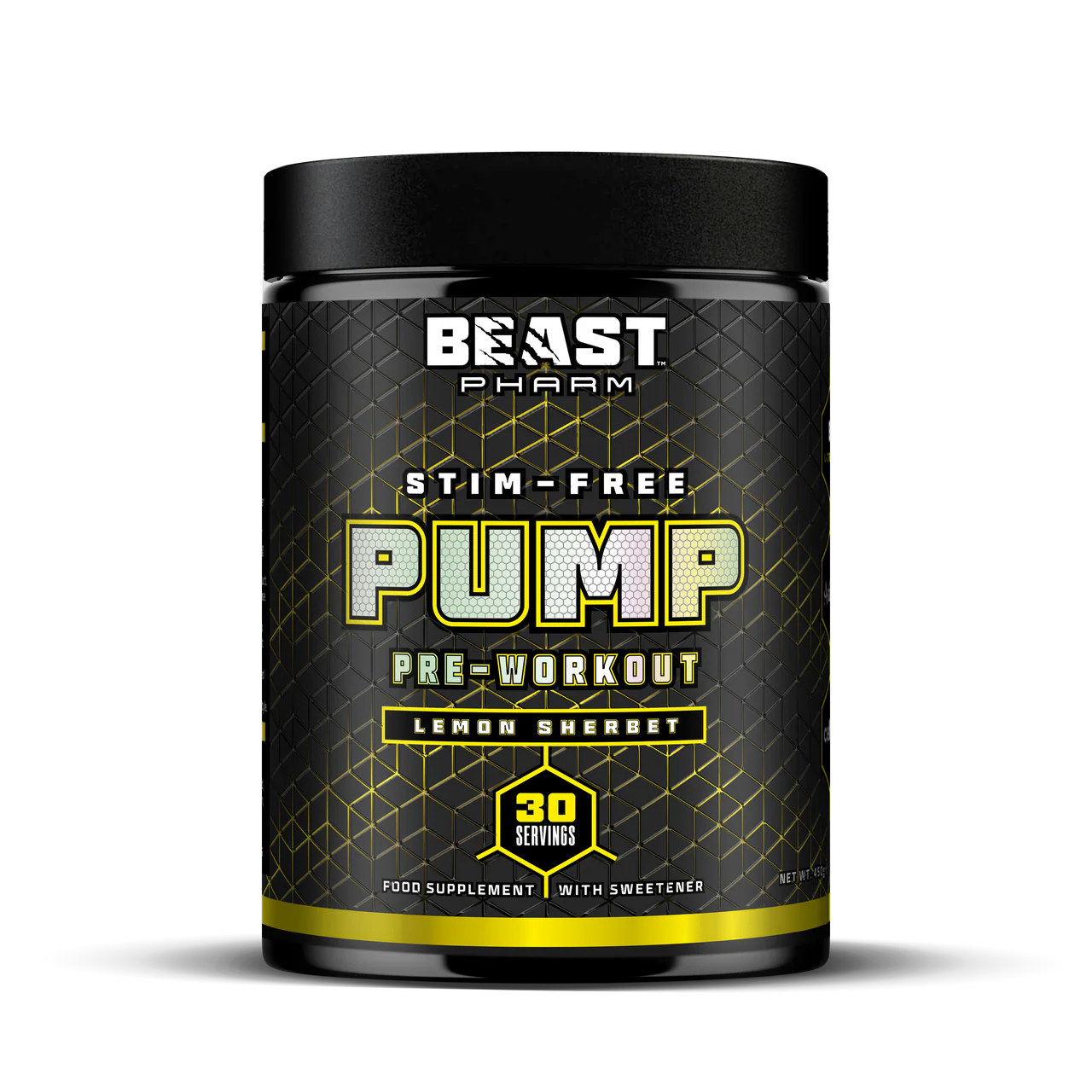 PUMP Stimulant Free Pre-Workout - 30 Servings - Lemon Sherbet