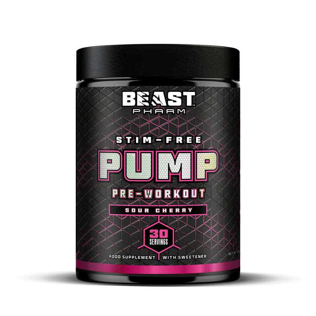 PUMP Stimulant Free Pre-Workout - 30 Servings - Sour Cherry