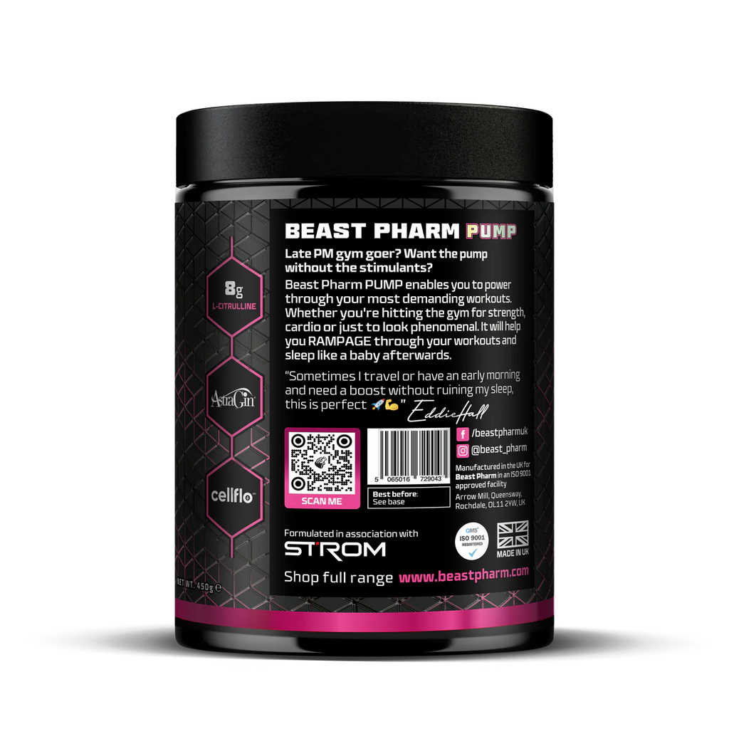 PUMP Stimulant Free Pre-Workout - 30 Servings - Sour Cherry