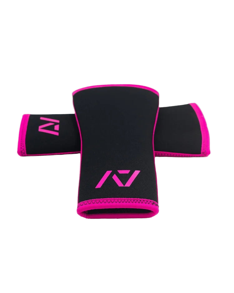 A7 Hourglass Knee Sleeves - Rigor Mortis - Flamingo