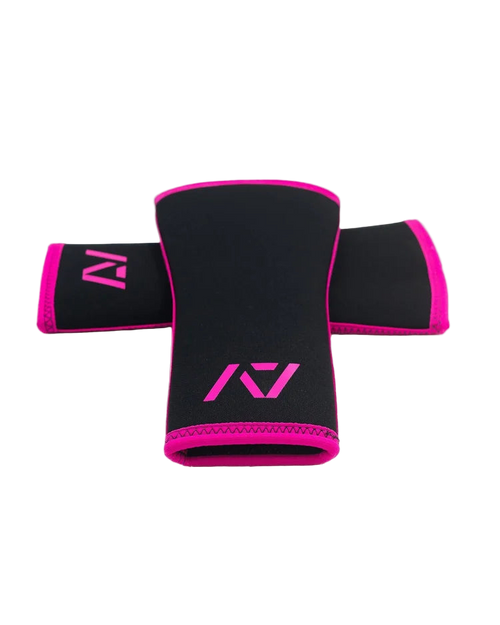 A7 Hourglass Knee Sleeves - Rigor Mortis - Flamingo