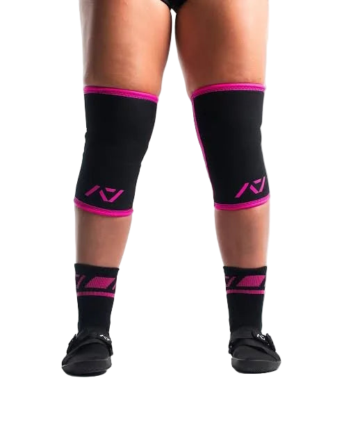 A7 Hourglass Knee Sleeves - Rigor Mortis - Flamingo