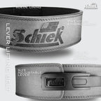 Schiek Sports L7010 Lever Power Belt - Silver
