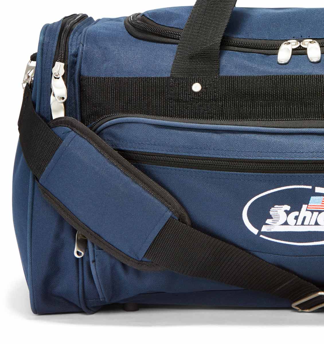 Schiek Deluxe Gym Bag - Navy Blue