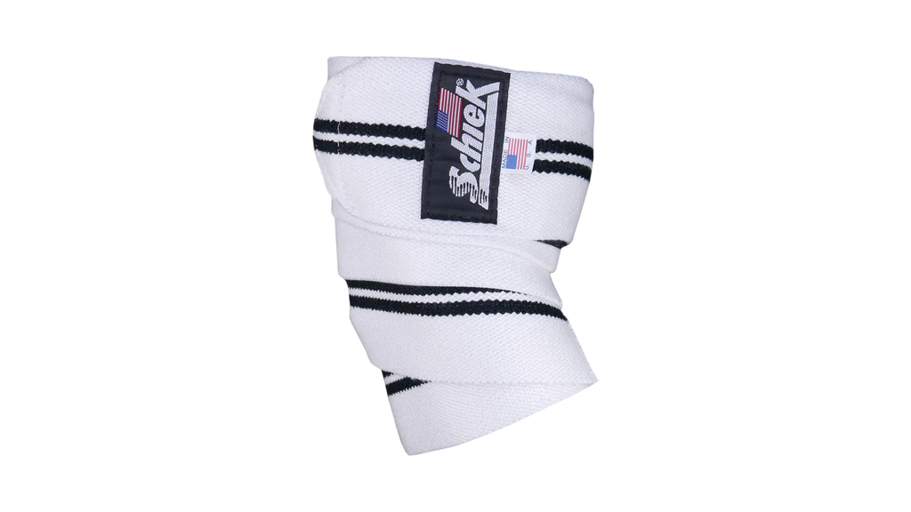 White Line Knee Wraps - Model 1178W-V - With Velcro Enclosure