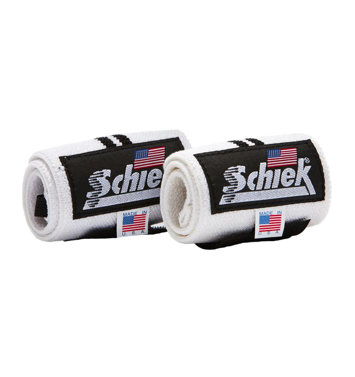 Schiek White Line Wrist Wraps - 24"