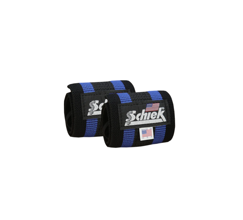 Schiek Blue Line Wrist Wraps