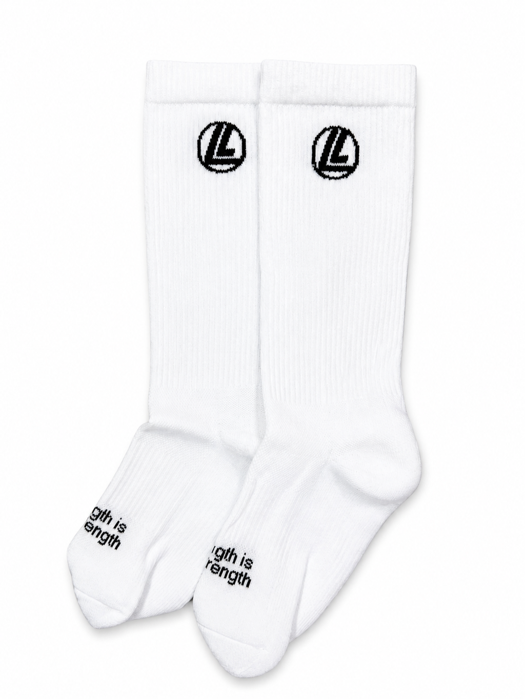 Loaded Lifting Crew Socks – White