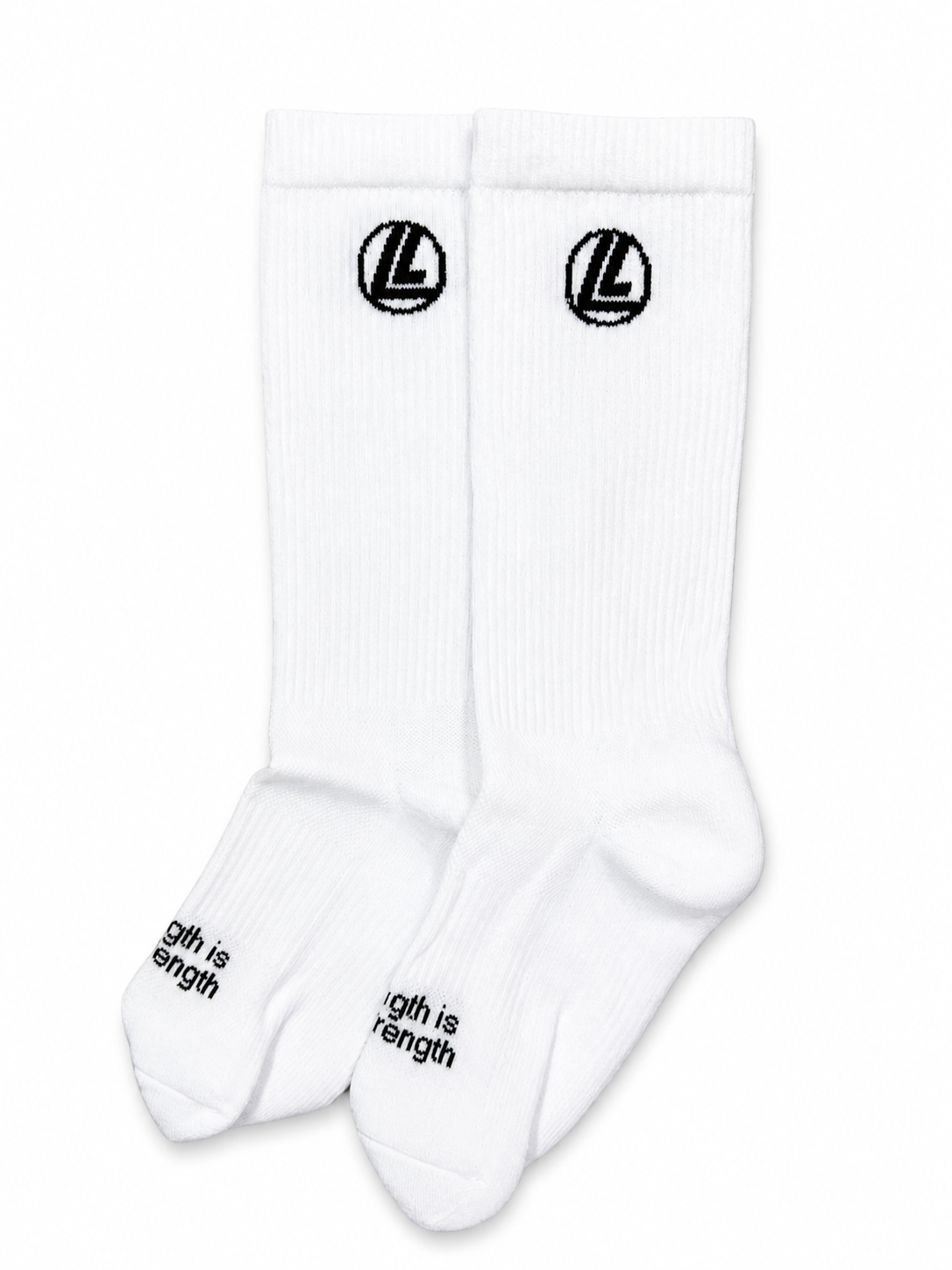 Loaded Lifting Crew Socks – White