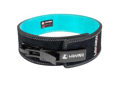 Loaded Lifting Economy Lever Belt 10mm (Black / Turquoise)