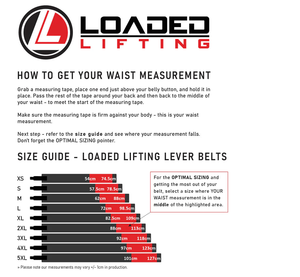 Loaded Lifting Economy Lever Belt 10mm (Cobalt Blue)