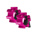Loaded Lifting Aluminium Olympic Lock Jaw Collar - Pink
