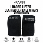 Loaded Lifting Death Adder Knee Wraps – Black Edition