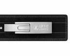 Lift It Loaded 10mm Leather Lever Weightlifting Belt - Black / Stainless Steel Lever
