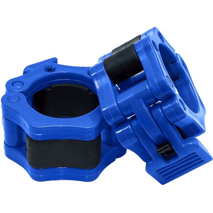 Loaded Lifted Olympic Plastic Barbell Collar - Blue
