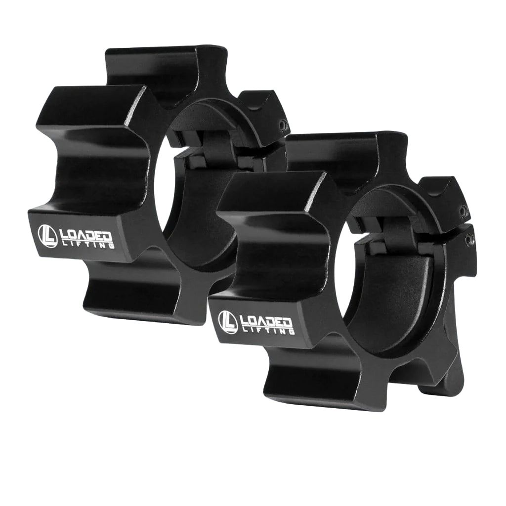 Loaded Lifting Aluminium Olympic Lock Jaw Collar - Black