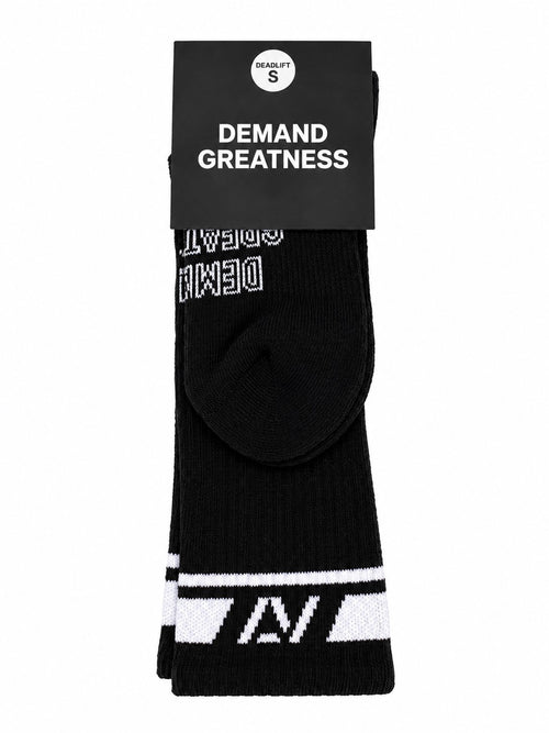 A7 Deadlift Sock - Black / White