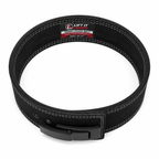 Lift It Loaded 10mm Leather Lever Weightlifting Belt - Black / Black Lever