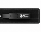 Lift It Loaded 10mm Leather Lever Weightlifting Belt - Black / Black Lever