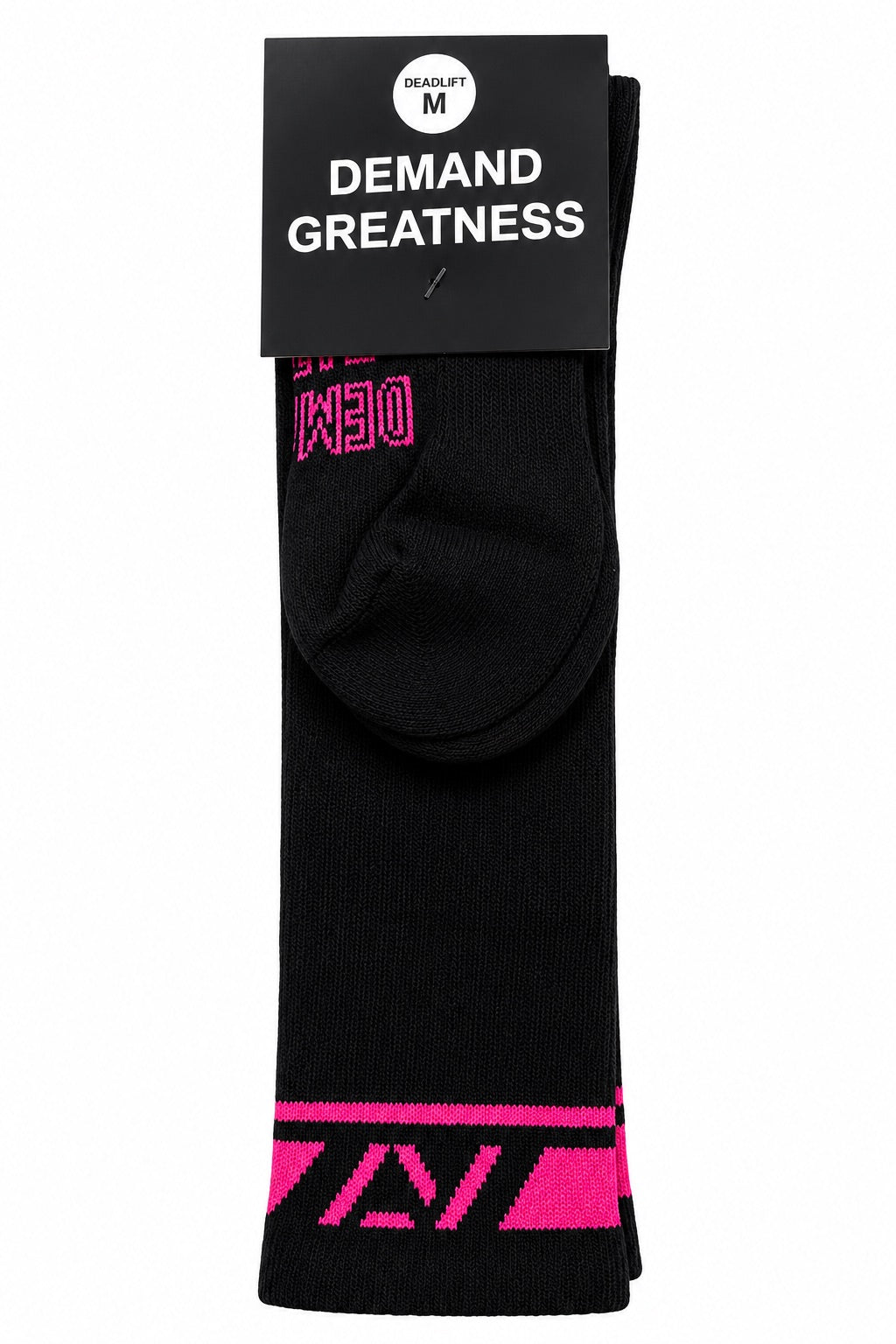 A7 Deadlift Sock - Black / Hot Pink