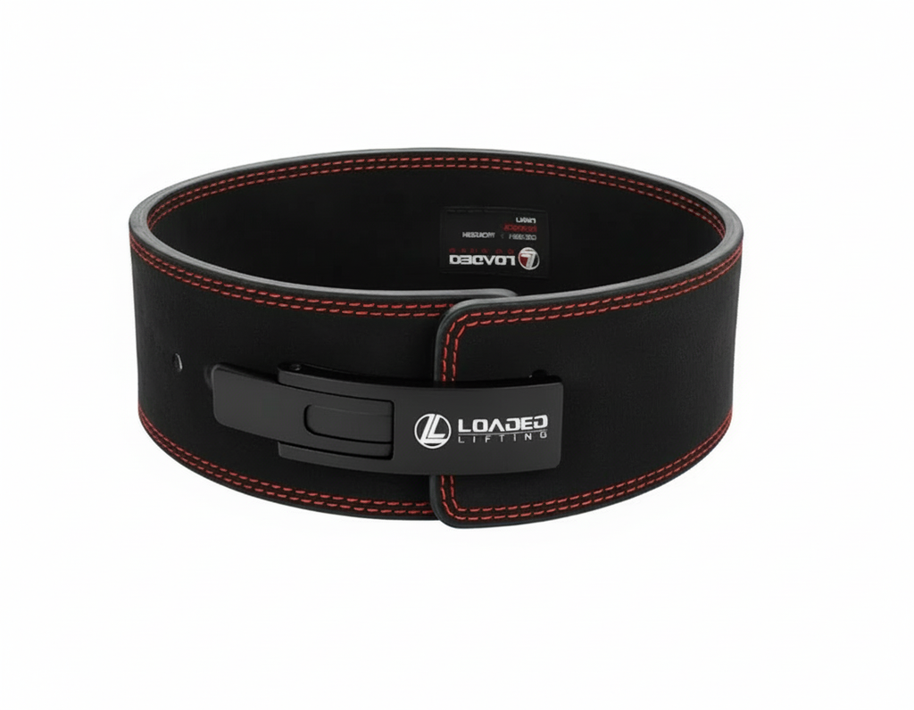 Loaded Lifting Economy Lever Belt 13mm (Black / Red)
